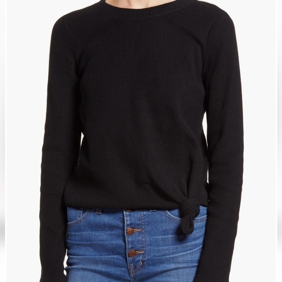 Madewell Tops - Madewell Elwood Ribbed Knot Front Top